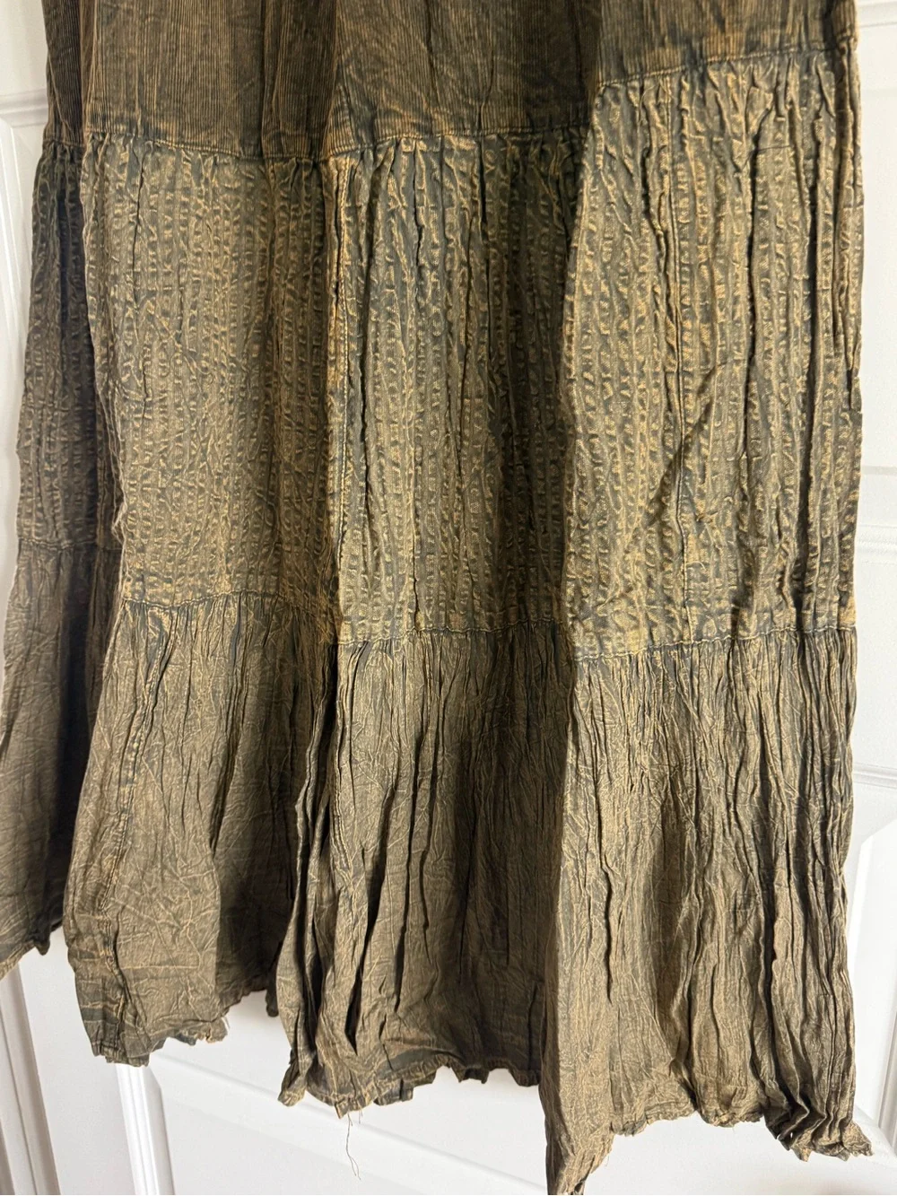 Young Threads NWT Olive Green Earthy Boho Wide Leg Pants Medium